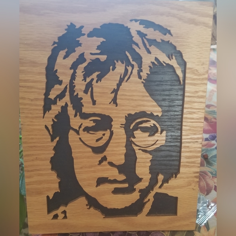 Hand Made Woodwork Of John Lennon